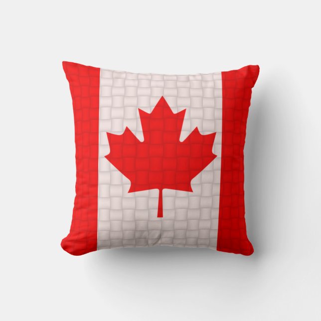 Coussin Drapeau de Canadien du Canada (Recto)