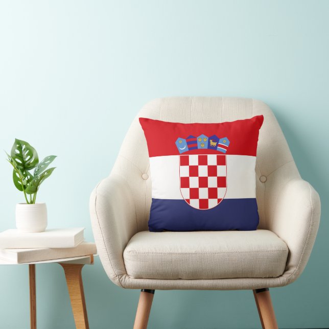 Coussin Drapeau de Croatie (Chaise)