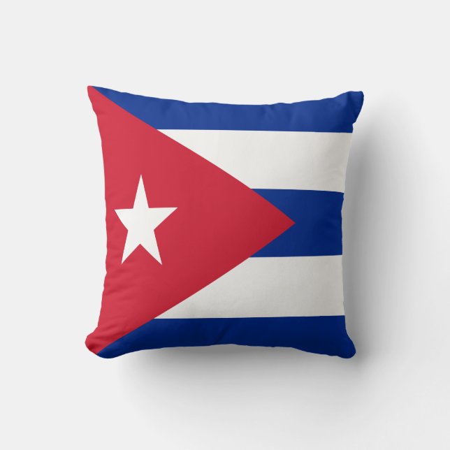 Coussin Drapeau de Cuba (Recto)