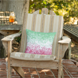 Coussin Drapeau de fierté abrosexuel abstrait groovy psych