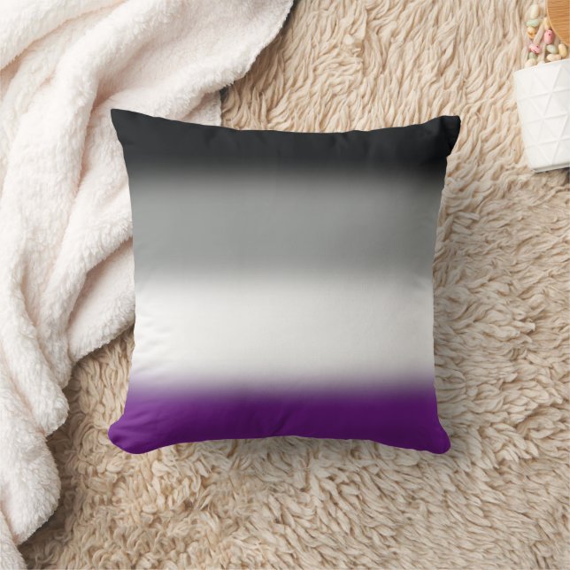 Coussin Drapeau de fierté asexuée à dégradé - Drapeau ACE  (Couverture)