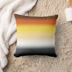 Coussin Drapeau de fierté gay à gradient d'ours - Drapeau