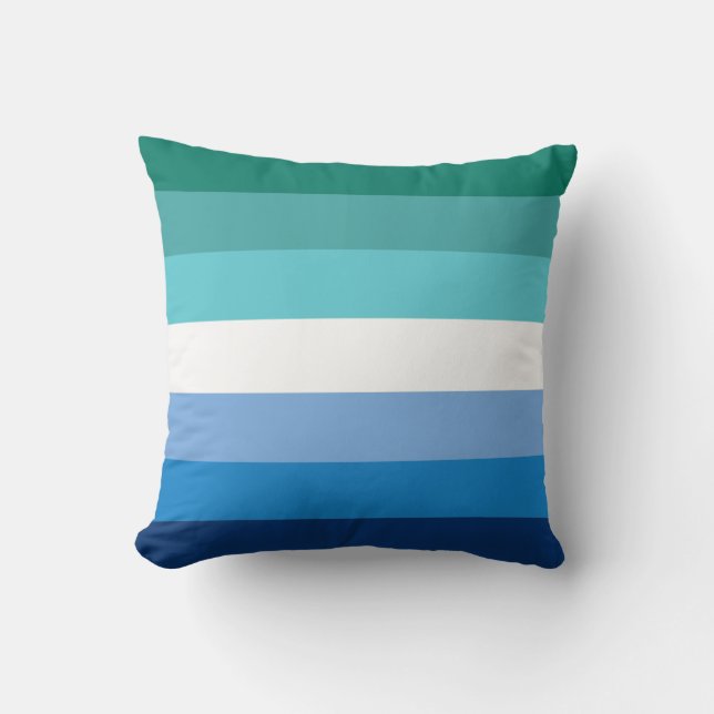 Coussin Drapeau de fierté gay masculin (Recto)