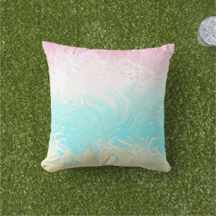Coussin Drapeau de fierté Genderflux abstrait bohème tourb