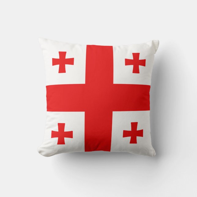 Coussin Drapeau de Géorgie (Recto)