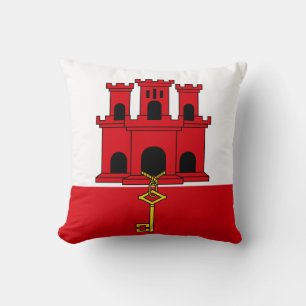 Coussin Drapeau de Gibraltar
