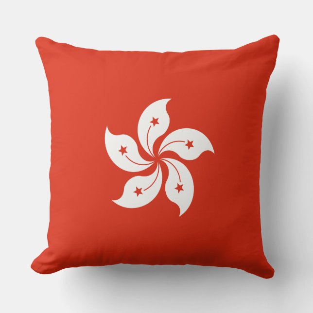 Coussin Drapeau de Hong Kong (Recto)