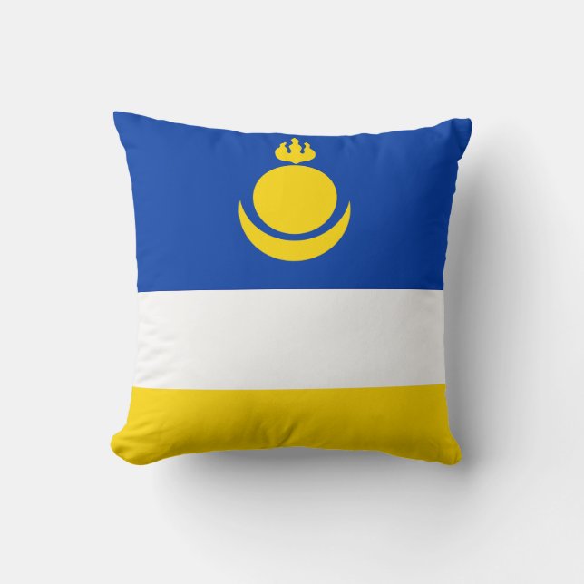 Coussin Drapeau de la Buryatia patriotique (Recto)