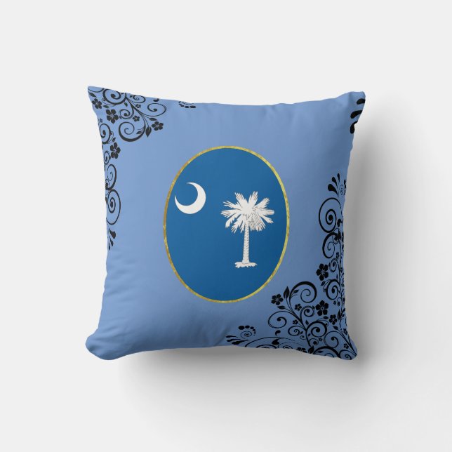 Coussin Drapeau de la Caroline du Sud (Recto)