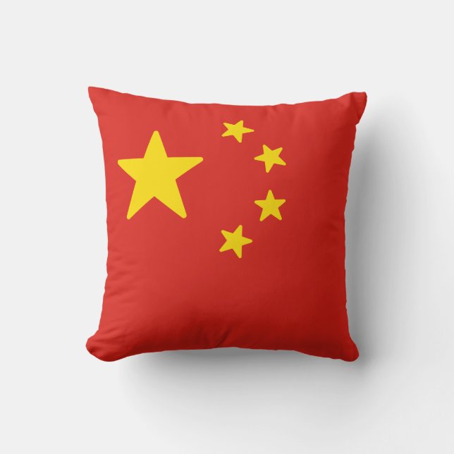 Coussin Drapeau de la Chine (Recto)