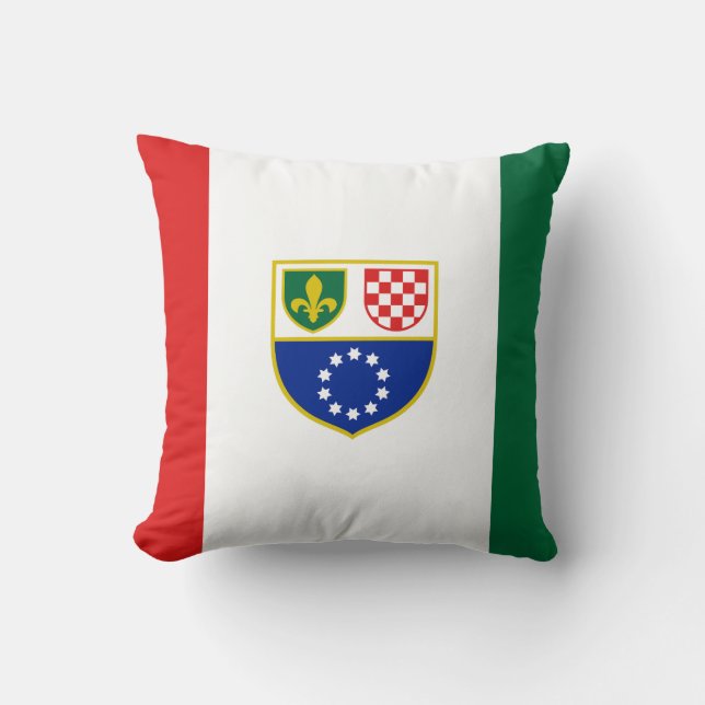 Coussin Drapeau de la Fédération de Bosnie-Herzégovine (Recto)
