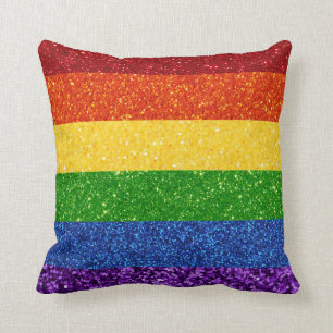 Coussin Drapeau de la Fierté arc-en-ciel LGBT Parties sci