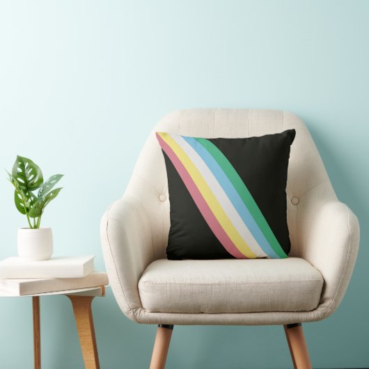 Coussin Drapeau de la fierté d'invalidité (Chaise)