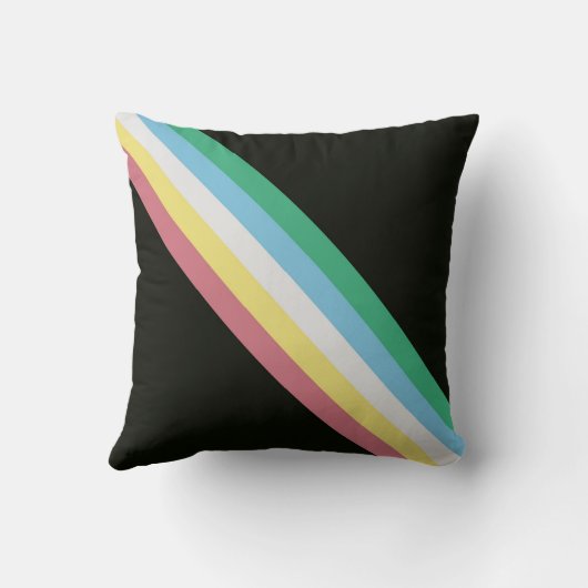 Coussin Drapeau de la fierté d'invalidité (Verso)