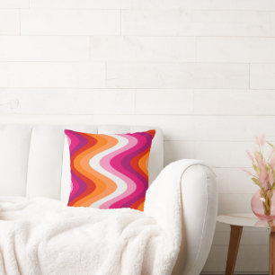 Coussin Drapeau de la fierté lesbienne