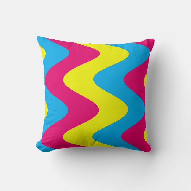 Coussin Drapeau de la fierté Pansexual (Recto)