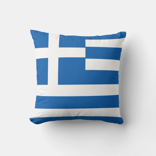 Coussin Drapeau de la Grèce (Recto)