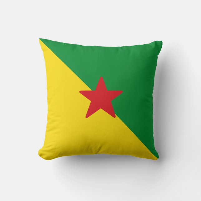Coussin Drapeau de la Guyane (Recto)