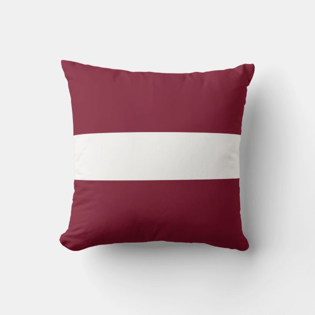 Coussin Drapeau de la Lettonie (Recto)