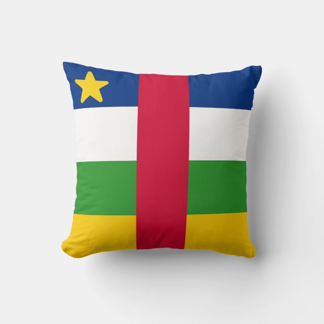 Coussin Drapeau de la République centrafricaine (Recto)