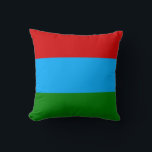 Coussin Drapeau de la République de Karelia<br><div class="desc">Drapeau patriotique de la République de Karélie.</div>