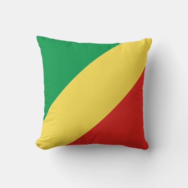 Coussin Drapeau de la République du Congo (Recto)