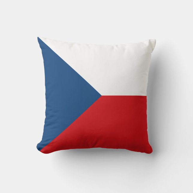 Coussin Drapeau de la République tchèque (Recto)