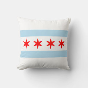 Coussin Drapeau de la ville de Chicago (Illinois)
