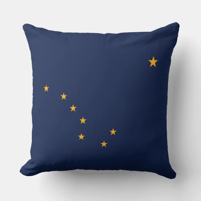 Coussin Drapeau de l'Alaska (Recto)