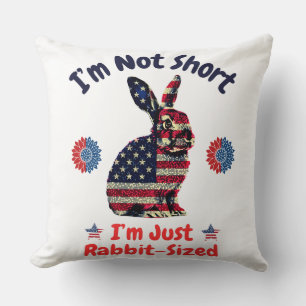 Coussin Drapeau de lapin Amérique