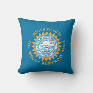 Coussin Drapeau De L'État cool Du Dakota Du Sud