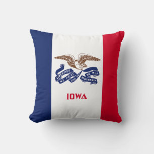 Coussin Drapeau de l'État de l'Iowa