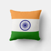 Coussin Drapeau de l'Inde (Verso)