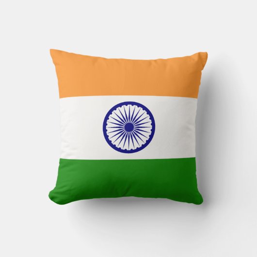 Coussin Drapeau de l'Inde (Recto)