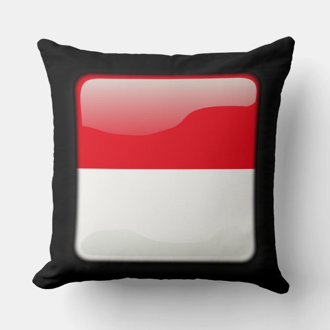 Coussin Drapeau de l'Indonésie (Recto)