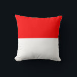 Coussin Drapeau de l'Indonésie<br><div class="desc">Drapeau patriotique de l'Indonésie.</div>