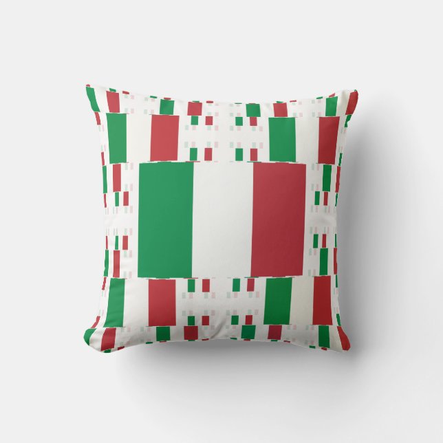 Coussin Drapeau de l'Italie en plusieurs couches 2 (Recto)