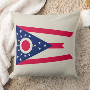 Coussin Drapeau de l'Ohio : La Bannière de l'État Buckeye