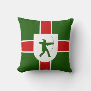 Coussin Drapeau de l'oreiller à lancer de Nottinghamshire