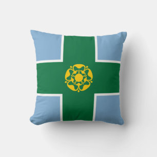 Coussin Drapeau de l'oreiller à lancer du Derbyshire