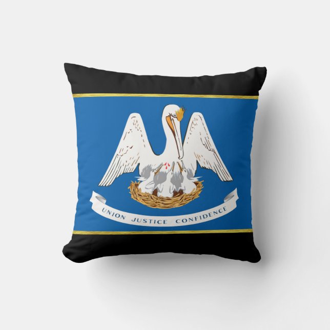 Coussin Drapeau de Louisiane (Recto)