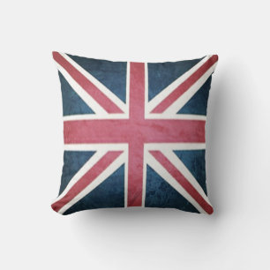 Coussin Drapeau de l'union britannique Grunge
