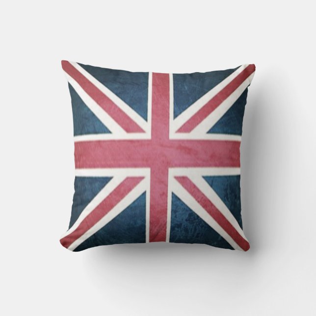 Coussin Drapeau de l'union britannique Grunge (Recto)
