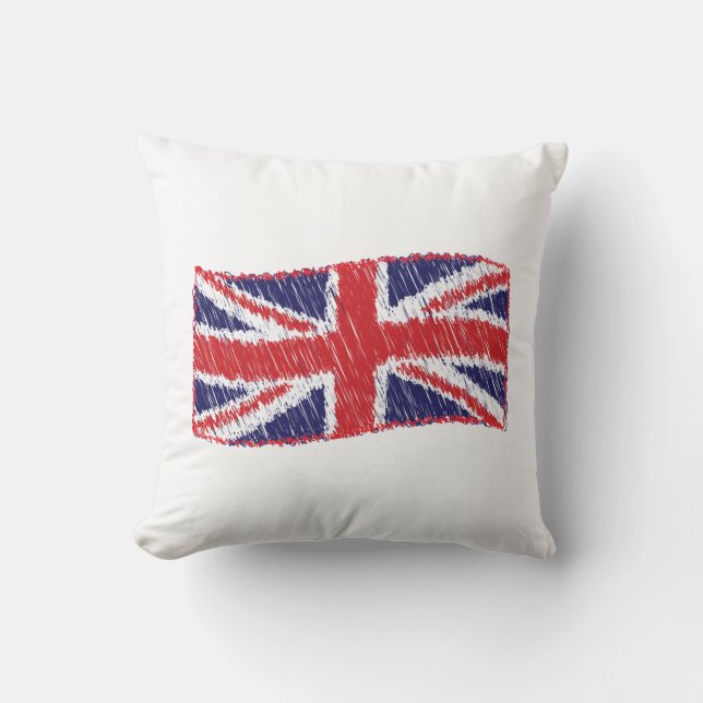 Coussin Drapeau de l'Union griffée (Recto)
