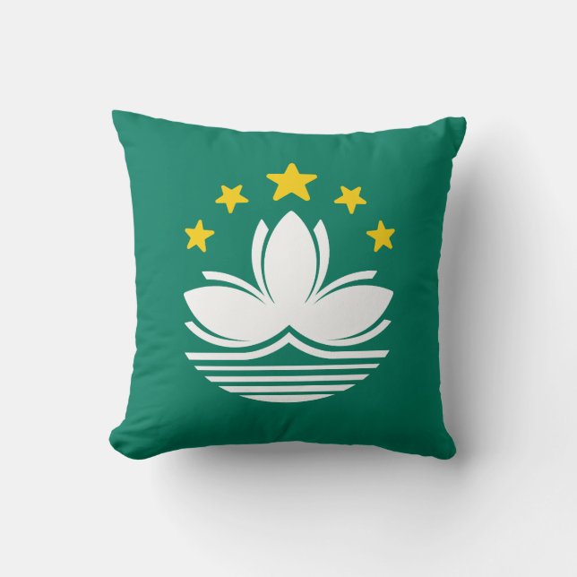 Coussin Drapeau de Macao (Recto)