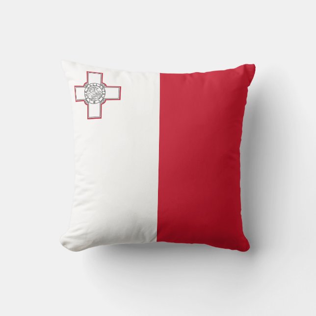 Coussin Drapeau de Malte (Recto)