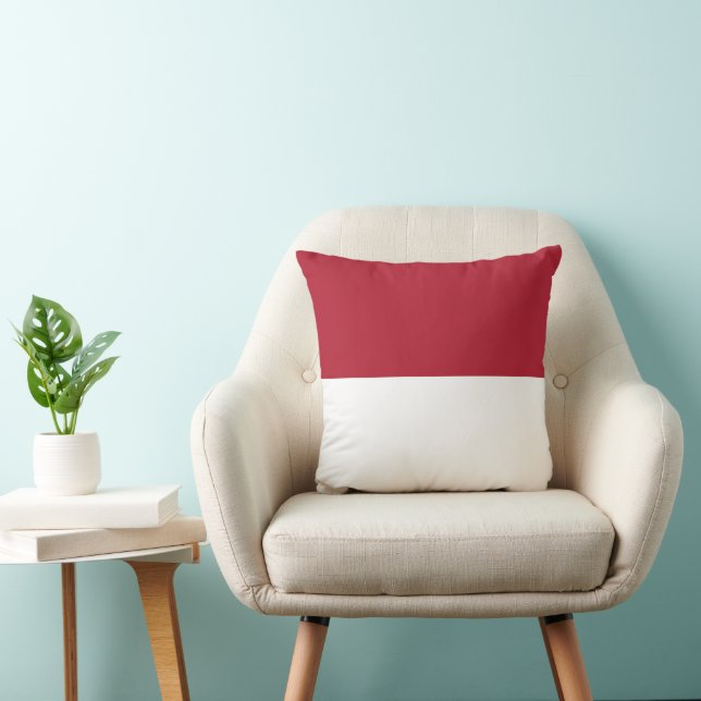 Coussin Drapeau de Monaco (Chaise)