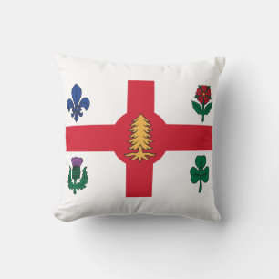 Coussin Drapeau de Montréal (Québec)