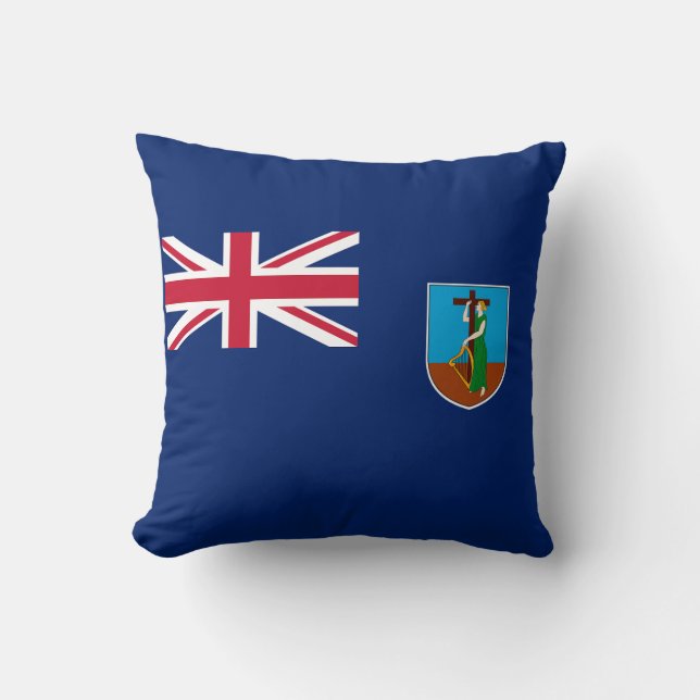 Coussin Drapeau de Montserrat (Recto)