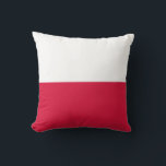 Coussin Drapeau de Pologne<br><div class="desc">Drapeau patriotique de Pologne.</div>